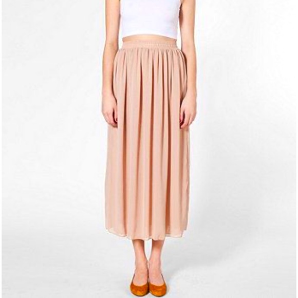 American Apparel Dresses & Skirts - American Apparel Chiffon Double Layer Maxi Skirt